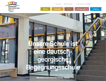 Tablet Screenshot of deutscheschule.ge